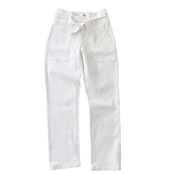 Veronica Beard Logan Slim Straight Jeans White - Picture 5 of 10